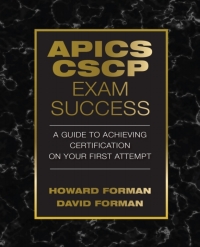 Cover image: APICS CSCP Exam Success 1st edition 9781604271294