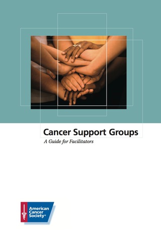Cover image: Cancer Support Groups 1st edition
