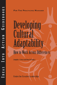 Cover image: Developing Cultural Adaptability: How to Work Across Differences 9781882197804