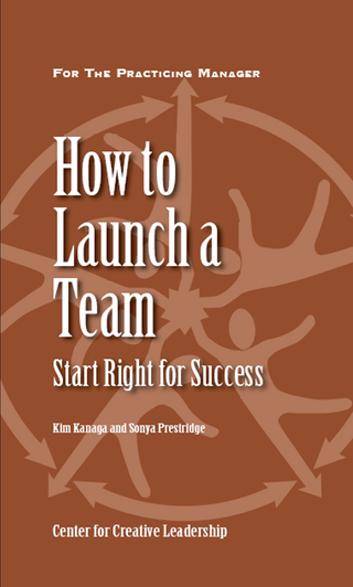 Cover image: How to Launch a Team: Start Right for Success 9781882197712