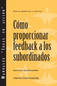Imagen de portada: Giving Feedback to Subordinates (Spanish for Latin America) 9781604917659