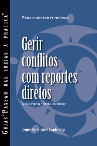 Cover image: Managing Conflict with Direct Reports (Portuguese for Europe) 9781604919301