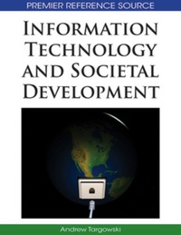 Cover image: Information Technology and Societal Development 9781605660042