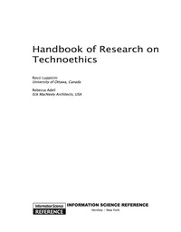 Cover image: Handbook of Research on Technoethics 9781605660226