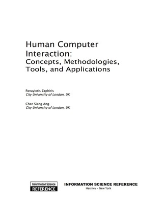 Cover image: Human Computer Interaction 9781605660523