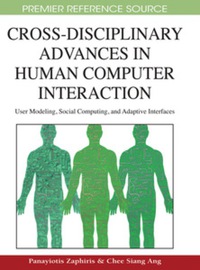 Imagen de portada: Cross-Disciplinary Advances in Human Computer Interaction 9781605661421