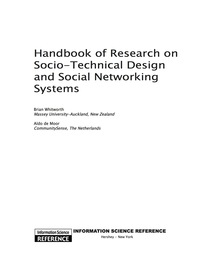 صورة الغلاف: Handbook of Research on Socio-Technical Design and Social Networking Systems 9781605662640