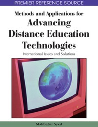 Cover image: Methods and Applications for Advancing Distance Education Technologies 9781605663425