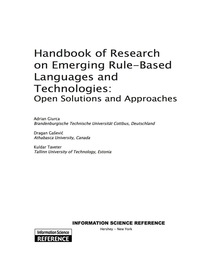 Cover image: Handbook of Research on Emerging Rule-Based Languages and Technologies 9781605664026
