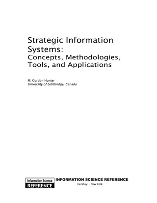 Imagen de portada: Strategic Information Systems 9781605666778