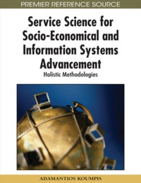 Imagen de portada: Service Science for Socio-Economical and Information Systems Advancement 9781605666839