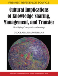Imagen de portada: Cultural Implications of Knowledge Sharing, Management and Transfer 9781605667904