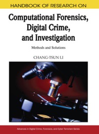Imagen de portada: Handbook of Research on Computational Forensics, Digital Crime, and Investigation 9781605668369