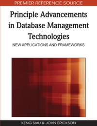 Cover image: Principle Advancements in Database Management Technologies 9781605669045