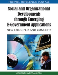 Imagen de portada: Social and Organizational Developments through Emerging E-Government Applications 9781605669182