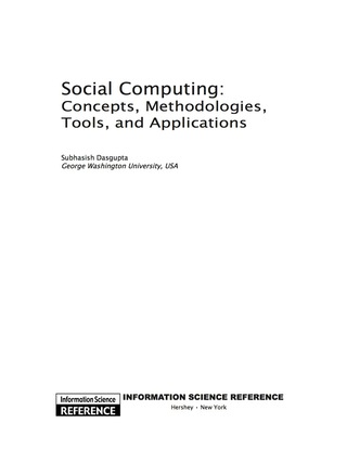 Cover image: Social Computing 9781605669847