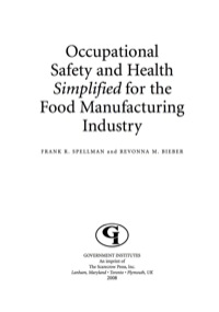 Imagen de portada: Occupational Safety and Health Simplified for the Food Manufacturing Industry 9780865871847