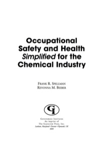 Titelbild: Occupational Safety and Health Simplified for the Chemical Industry 9780865871861
