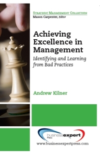 Cover image: Achieving Excellence in Management 9781606491225