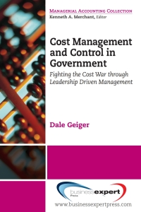 Cover image: Cost Management and Control in Government 9781606492178