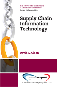 Cover image: Supply Chain Information Technology 9781606493601