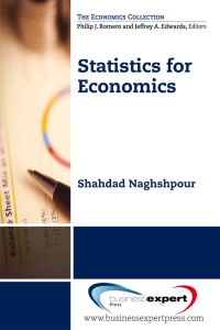 Omslagafbeelding: Statistics for Economics 9781606494035