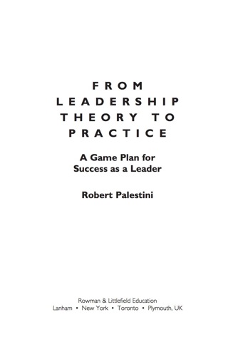 Cover image: From Leadership Theory to Practice 9781607090236