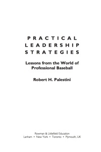 Cover image: Practical Leadership Strategies 9781607090250