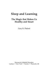 Cover image: Sleep and Learning 9781607090922