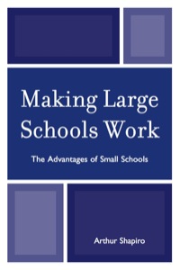 صورة الغلاف: Making Large Schools Work 9781607091158