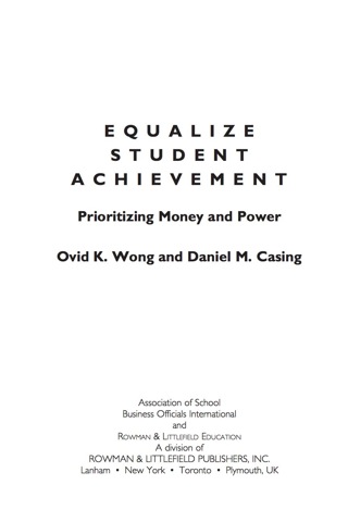 Imagen de portada: Equalize Student Achievement 9781607091455