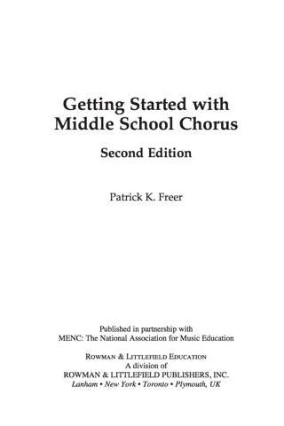 Cover image: Getting Started with Middle School Chorus 2nd edition 9781607091639