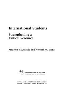 Cover image: International Students 9781607091752