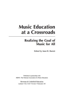 Imagen de portada: Music Education at a Crossroads 9781607092032