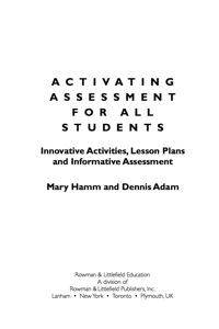 Imagen de portada: Activating Assessment for All Students 2nd edition 9781607092087