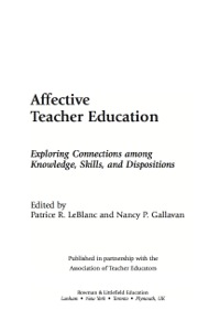 Cover image: Affective Teacher Education 9781607092261