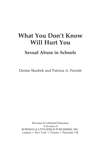 صورة الغلاف: What You Don't Know Will Hurt You 1st edition 9781607092681