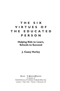 Imagen de portada: The Six Virtues of the Educated Person 9781607092742