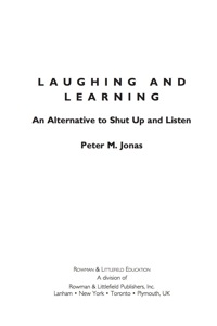 Imagen de portada: Laughing and Learning 9781607093169