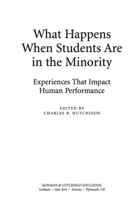 صورة الغلاف: What Happens When Students Are in the Minority 9781607093954