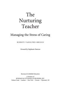 Cover image: The Nurturing Teacher 9781607093978