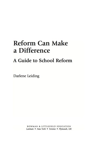表紙画像: Reform Can Make a Difference 9781607094074
