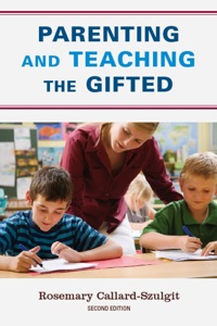 Cover image: Parenting and Teaching the Gifted 2nd edition 9781607094555