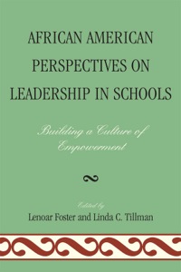 Cover image: African American Perspectives on Leadership in Schools 9781607094883