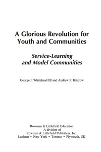 صورة الغلاف: A Glorious Revolution for Youth and Communities 9781607096207