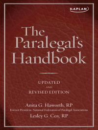 Cover image: The Paralegal's Handbook 9781607147138