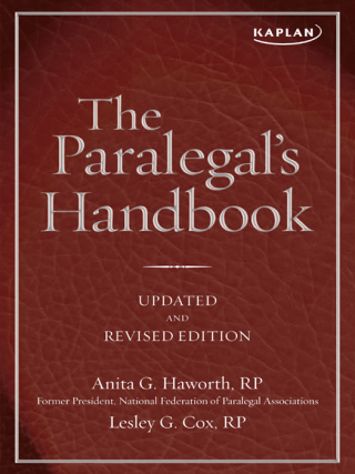 Cover image: The Paralegal's Handbook 9781607147138