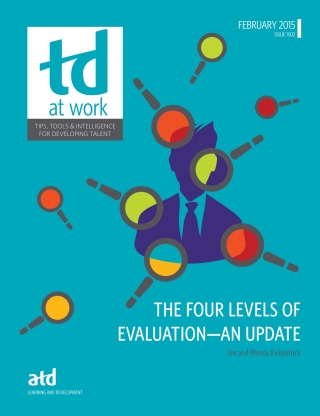Cover image: The Four Levels of Evaluation—An Update 9781562869786