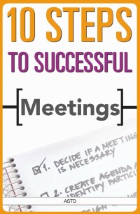 Imagen de portada: 10 Steps to Successful Meetings 9781562865474