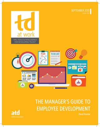 Cover image: The Manager's Guide to Employee Development 9781607283140
